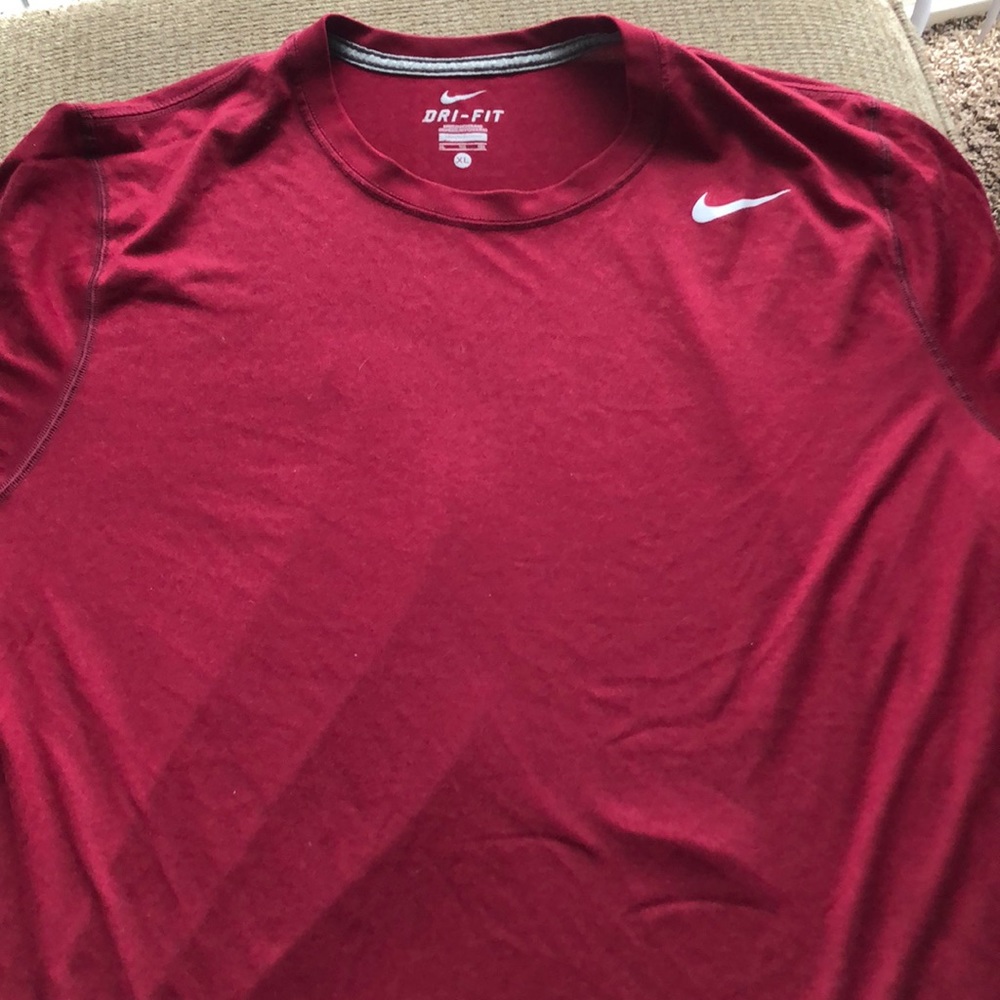 Burgundy Nike shirt